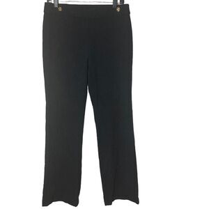 Rafaella Pants Womens 8 Black Gold Tone Buttons